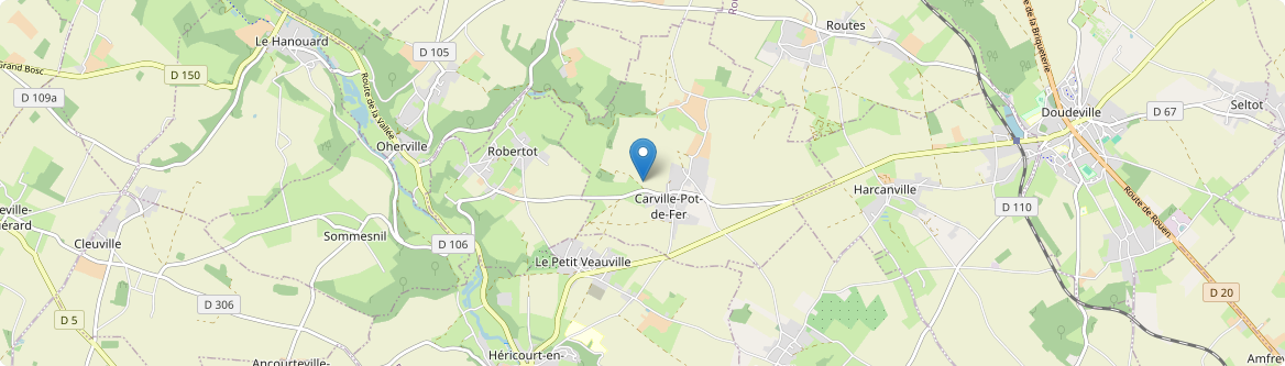 Carville-Pot-de-Fer - Carte
