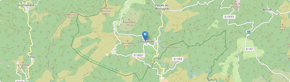 Cassagnoles - Carte