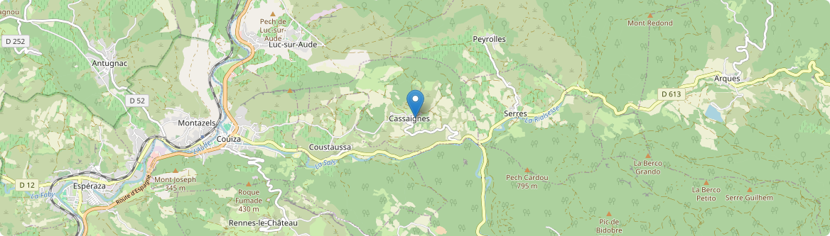 Cassaignes - Carte