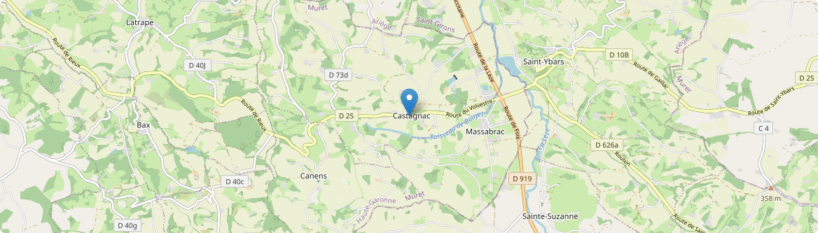 Castagnac - Carte