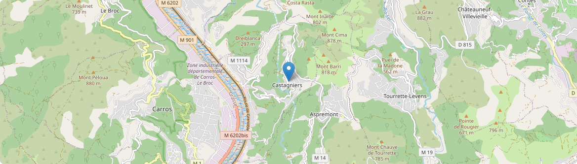Castagniers - Carte