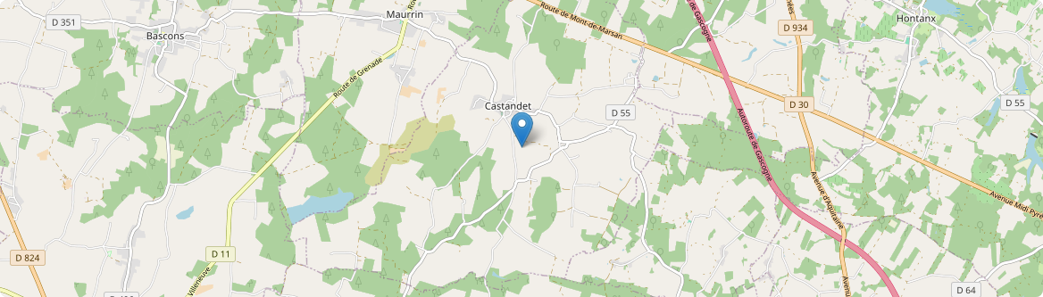Castandet - Carte
