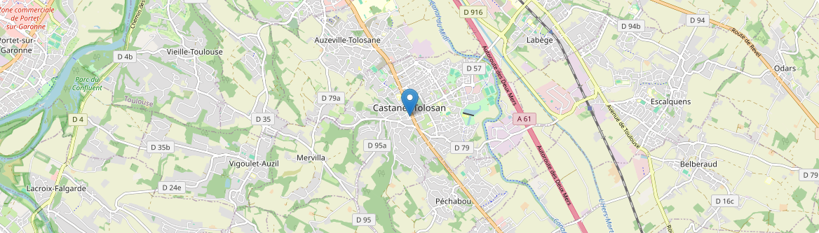 Castanet-Tolosan - Carte