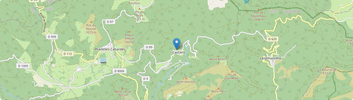Castans - Carte