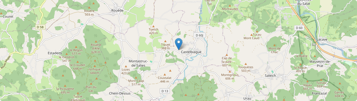 Castelbiague - Carte
