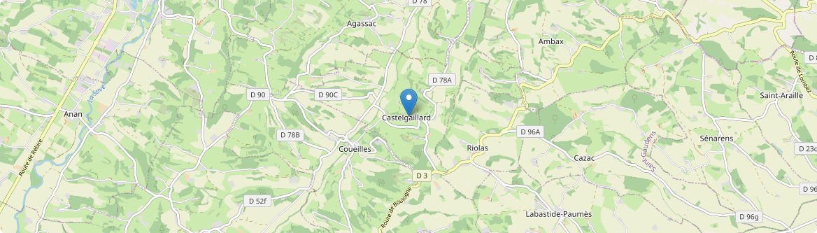 Castelgaillard - Carte
