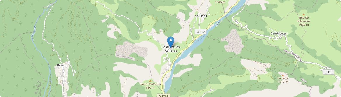 Castellet-lès-Sausses - Carte