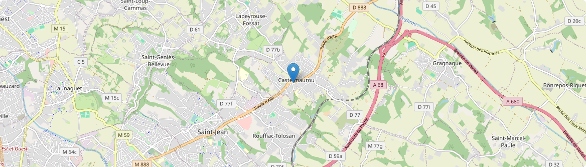 Castelmaurou - Carte