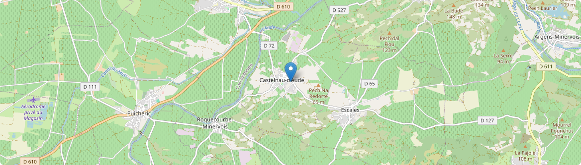 Castelnau-d'Aude - Carte