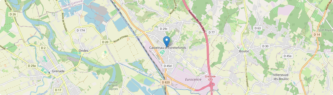 Castelnau-d'Estrétefonds - Carte