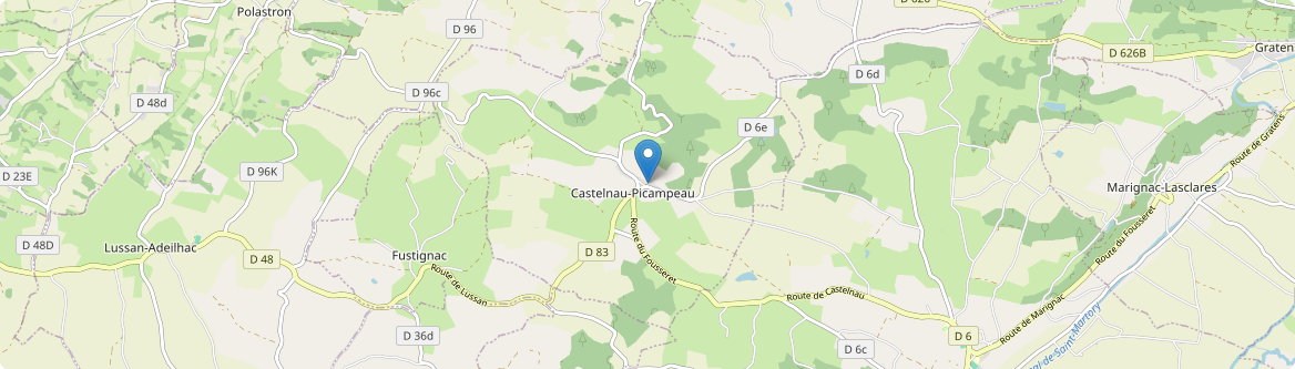 Castelnau-Picampeau - Carte