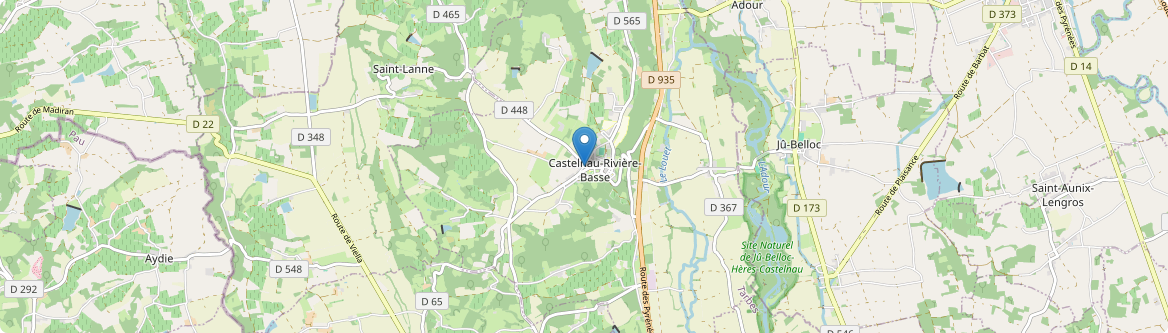 Castelnau-Rivière-Basse - Carte