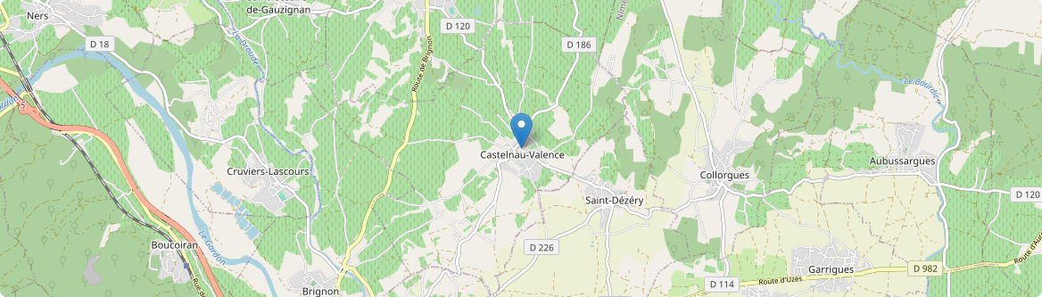 Castelnau-Valence - Carte