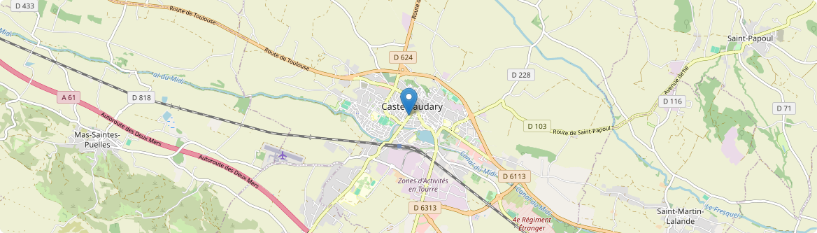 Castelnaudary - Carte