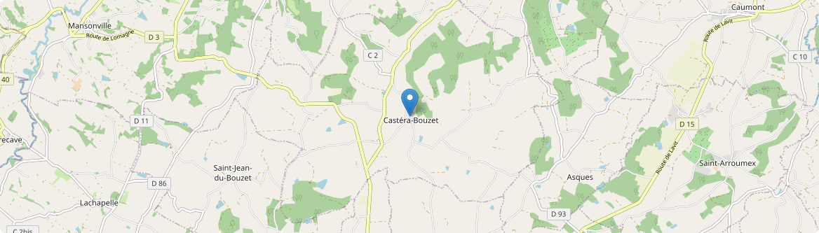 Castéra-Bouzet - Carte