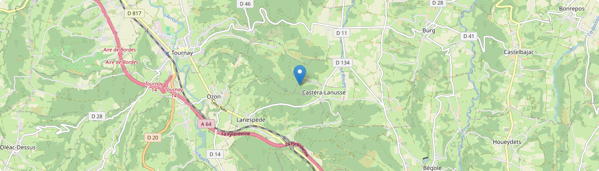 Castéra-Lanusse - Carte