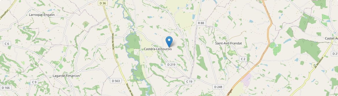 Castéra-Lectourois - Carte
