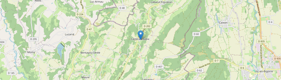 Castéra-Loubix - Carte