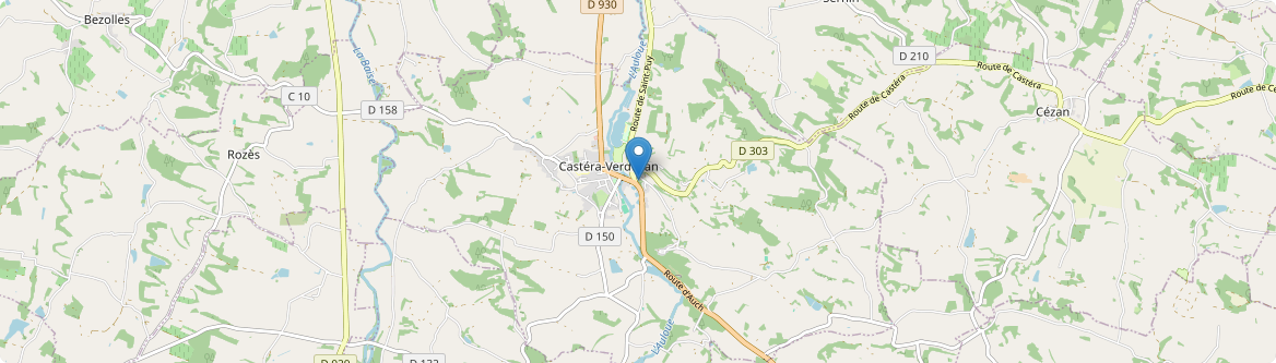 Castéra-Verduzan - Carte