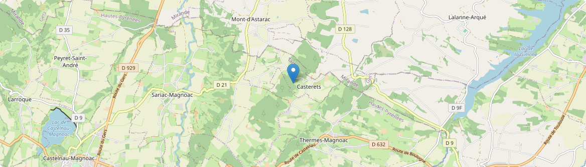 Casterets - Carte