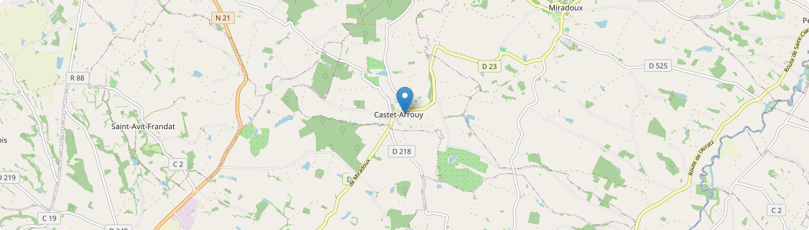 Castet-Arrouy - Carte