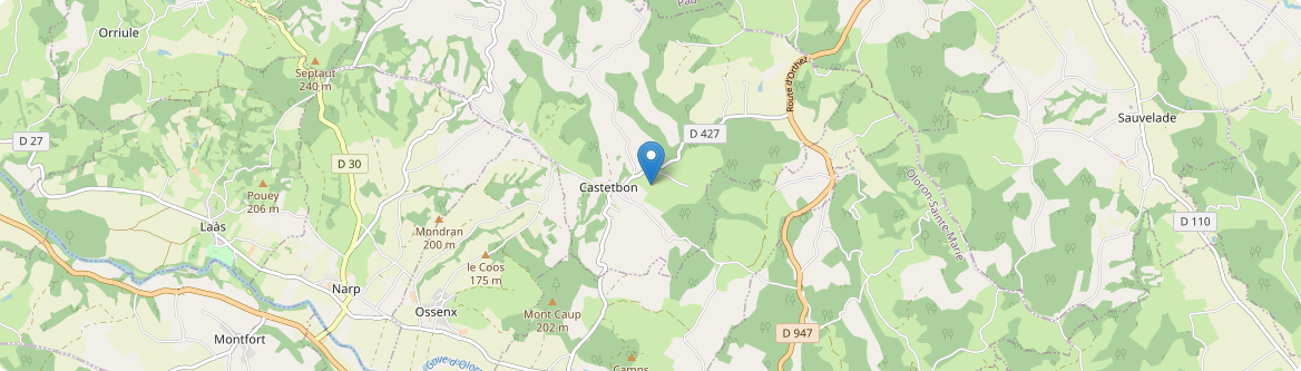 Castetbon - Carte