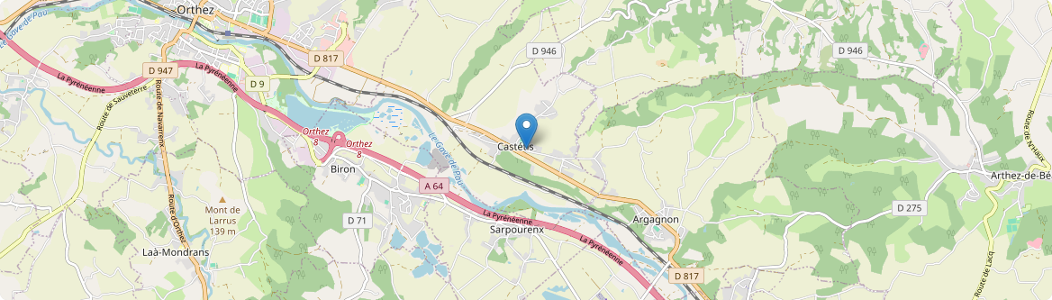 Castétis - Carte