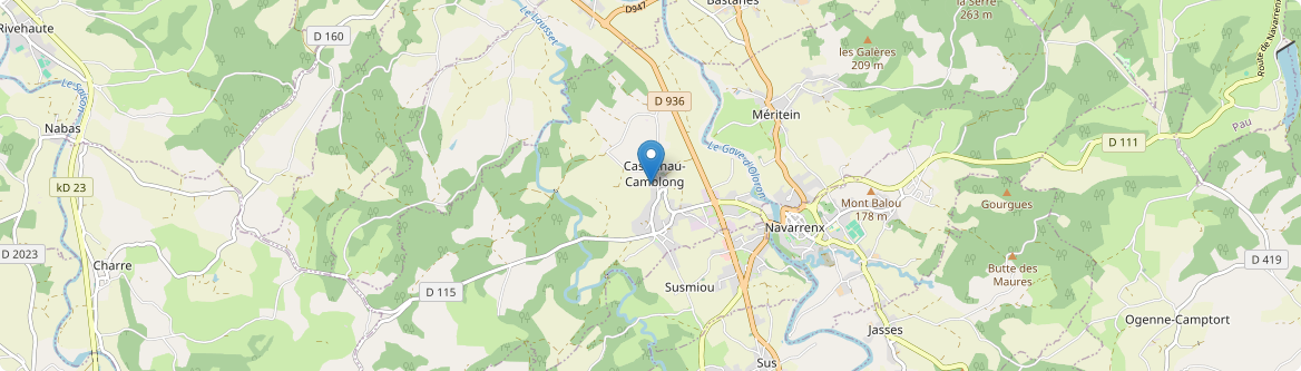 Castetnau-Camblong - Carte