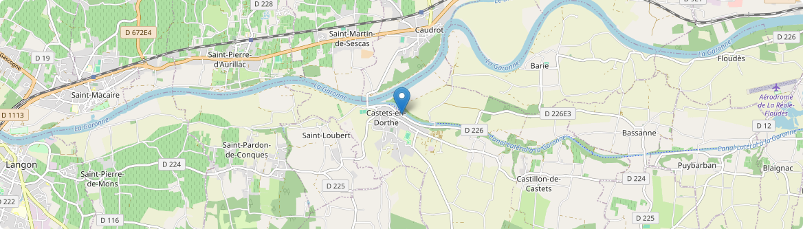 Castets et Castillon - Carte