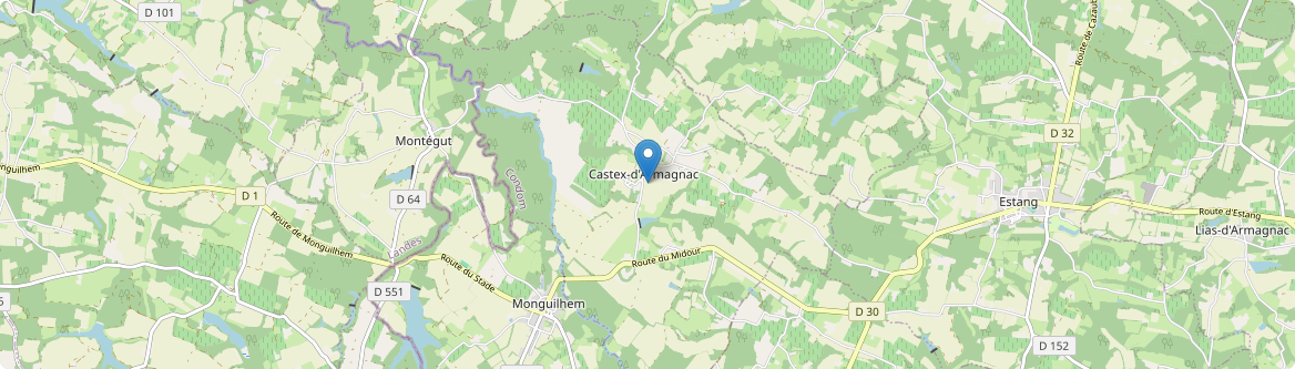 Castex-d'Armagnac - Carte