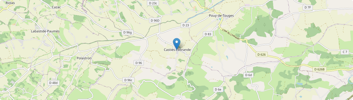 Casties-Labrande - Carte