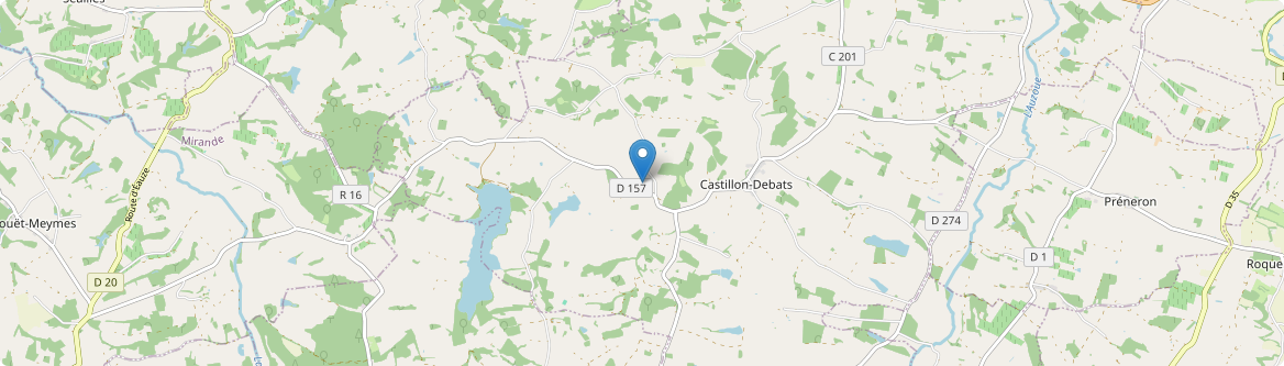 Castillon-Debats - Carte