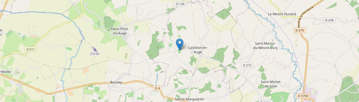 Castillon-en-Auge - Carte