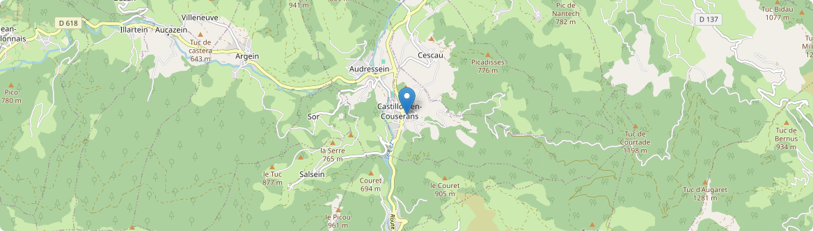 Castillon-en-Couserans - Carte