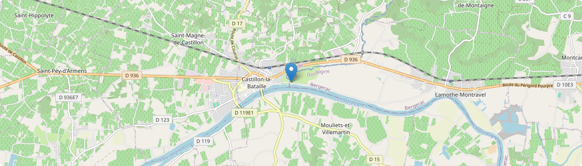 Castillon-la-Bataille - Carte