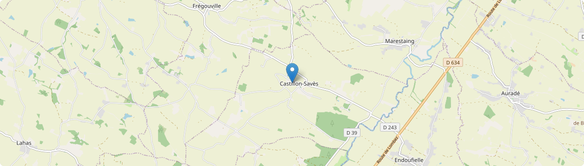 Castillon-Savès - Carte