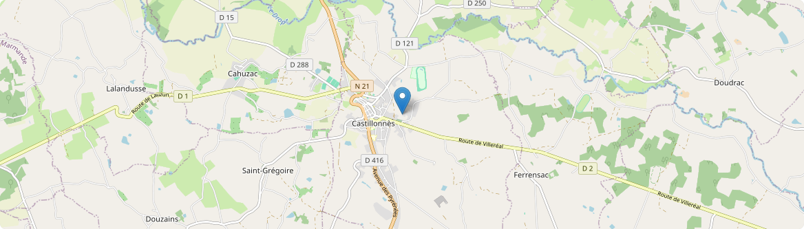 Castillonnès - Carte