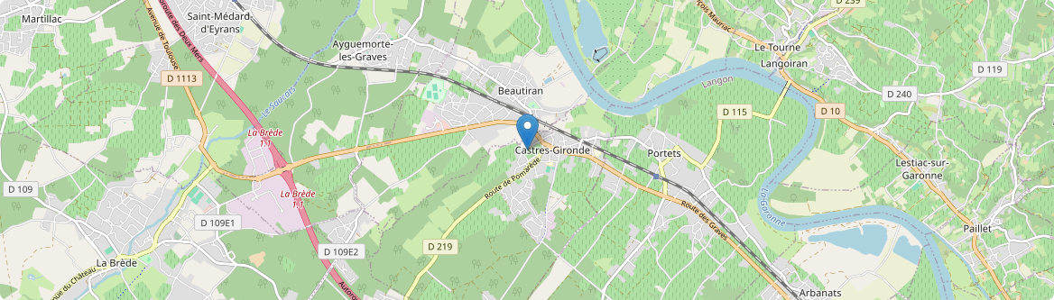 Castres-Gironde - Carte