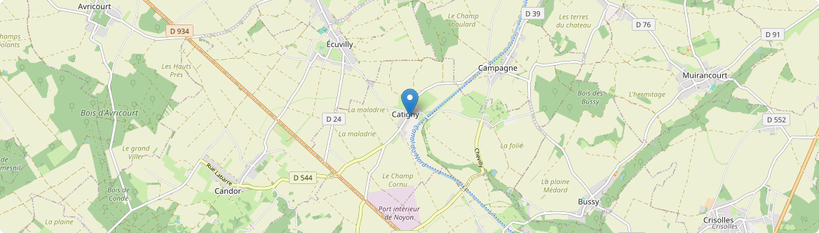 Catigny - Carte