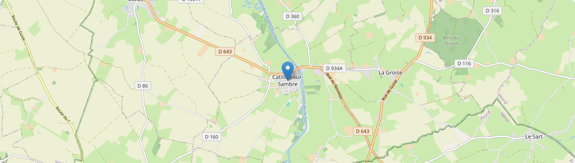 Catillon-sur-Sambre - Carte