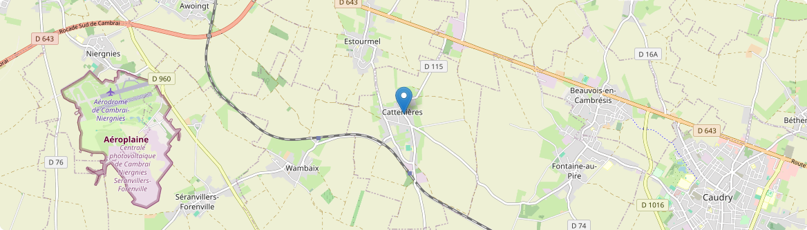 Cattenières - Carte