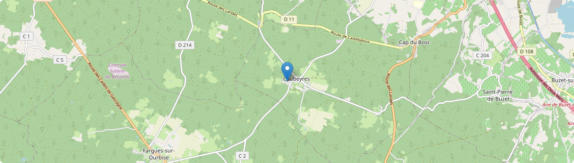 Caubeyres - Carte