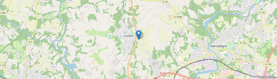 Caudan - Carte