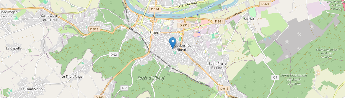Caudebec-lès-Elbeuf - Carte