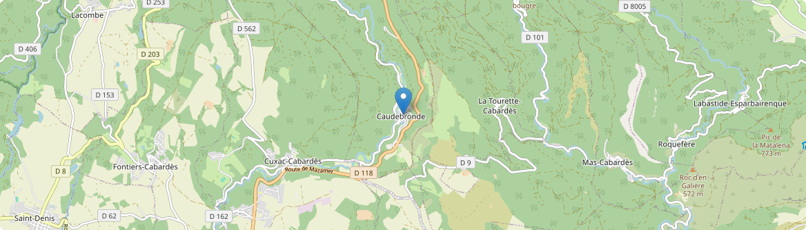 Caudebronde - Carte