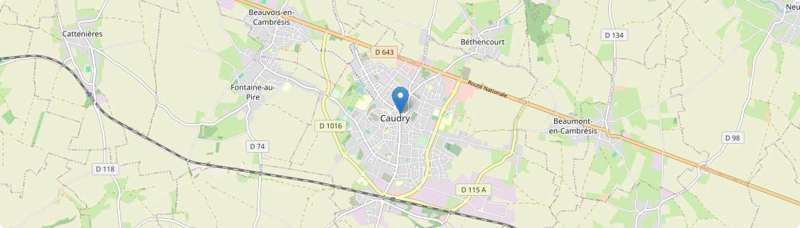 Caudry - Carte