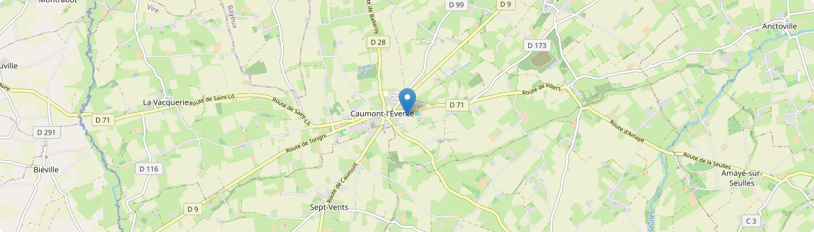 Caumont-sur-Aure - Carte