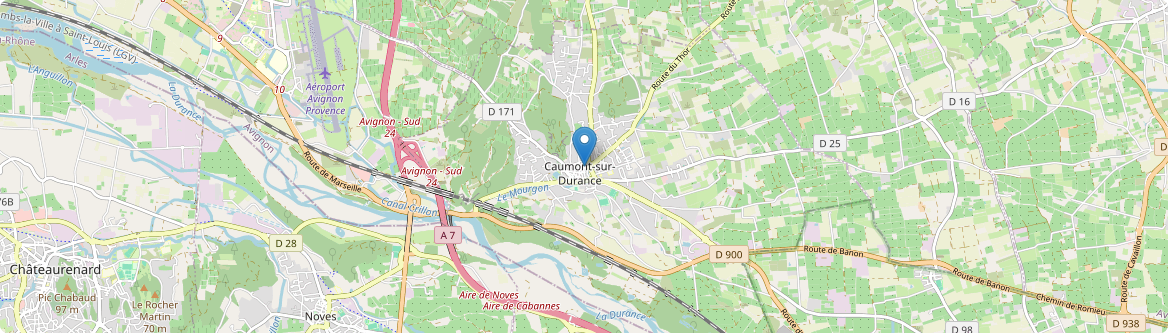 Caumont-sur-Durance - Carte