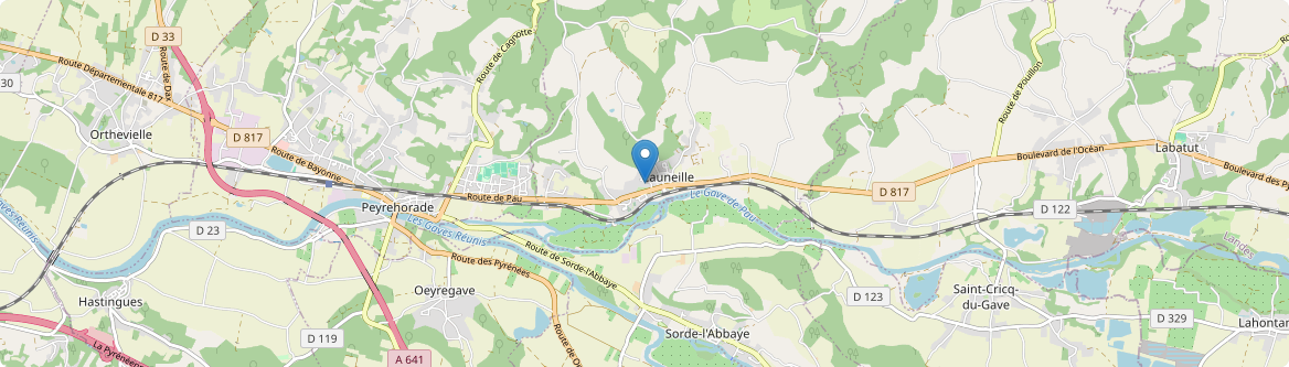 Cauneille - Carte
