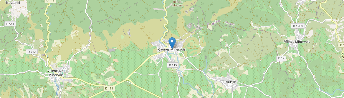 Caunes-Minervois - Carte